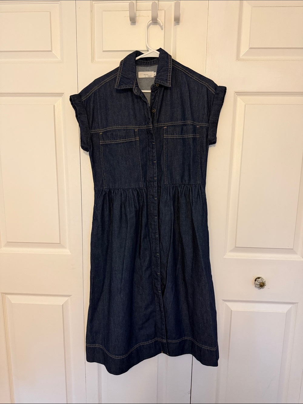 Dark Indigo Denim Shirt Dress